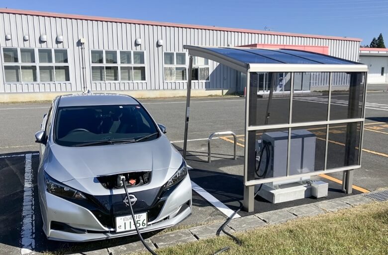 白河工場の空きスペースに太陽光パネルを設置
